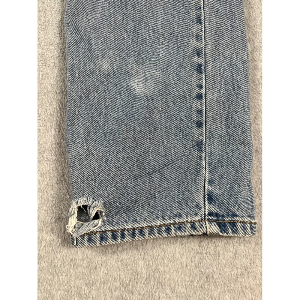 VTG Levis 505 Mens Regular Fit Straight Leg Jeans Light Wash W32 L32 (30x31)